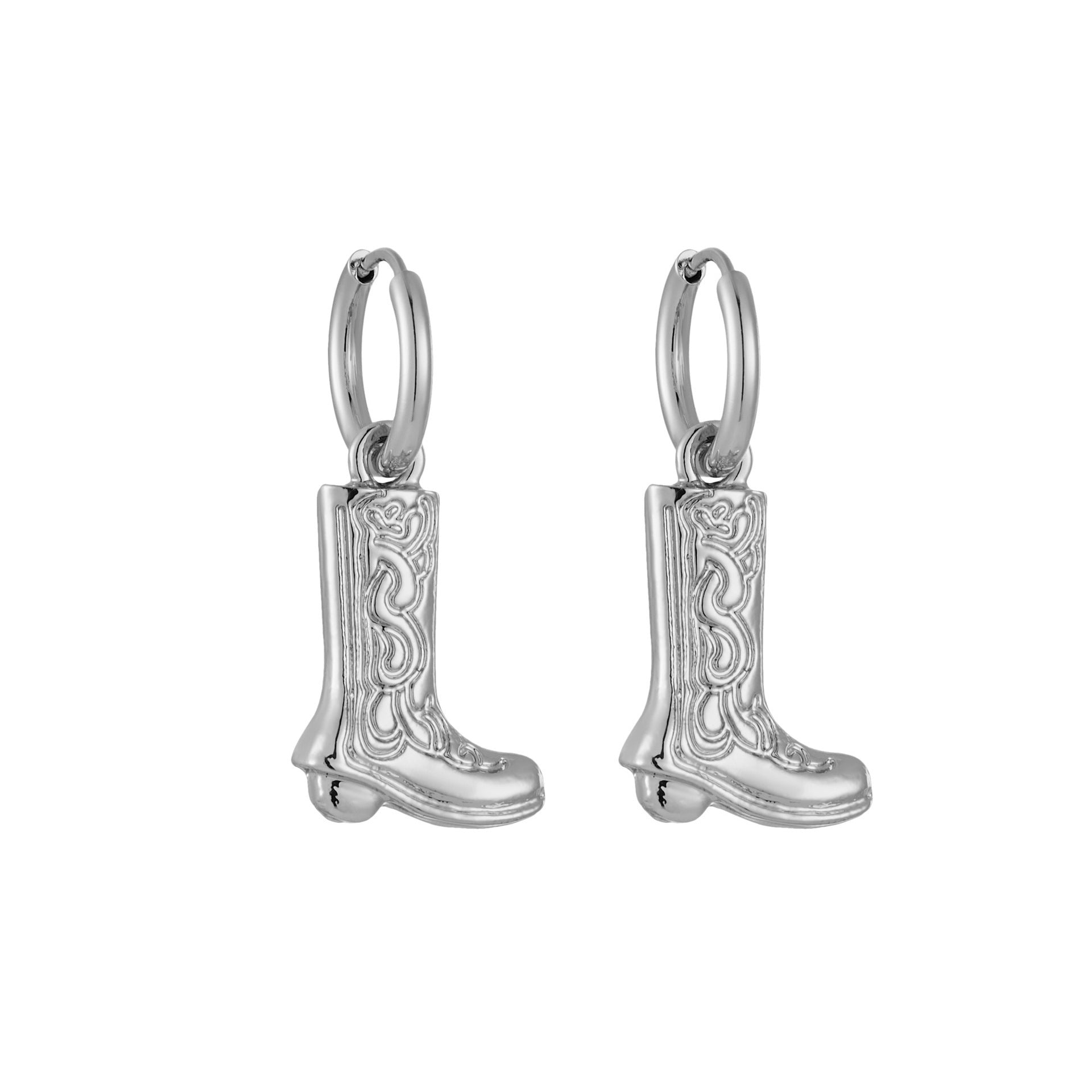 New Western Cowboy Pendant, Simple Necklace And Earrings Set
