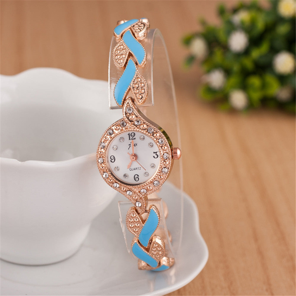 Montre Bracelet Feuille Quartz – Bijou Montre Femme Nature