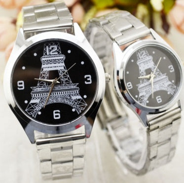 Montre Cadran Tour Eiffel – Montre Quartz Femme Élégante