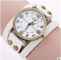 Montre-bracelet en cuir vintage CCQ, montre-bracelet antique pour femme, montre à quartz décontractée pour femme, Relogio Feminino 1347