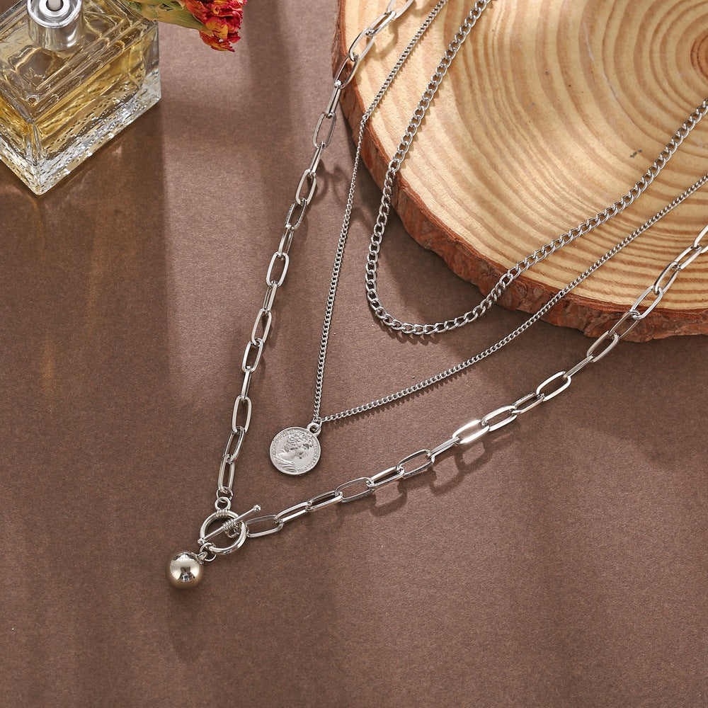 Trendy personality necklace creative simple necklace