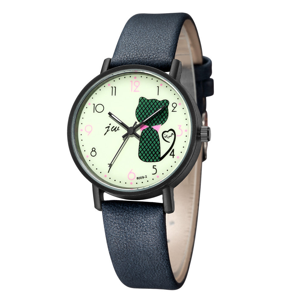 Montre Femme Chat Mignon – Quartz Casual Bracelet Fantaisie