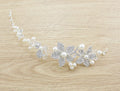 Bridal Jewelry Set 3-Piece Butterfly Pearl - Necklace Headdress - Wedding Jewelry Women