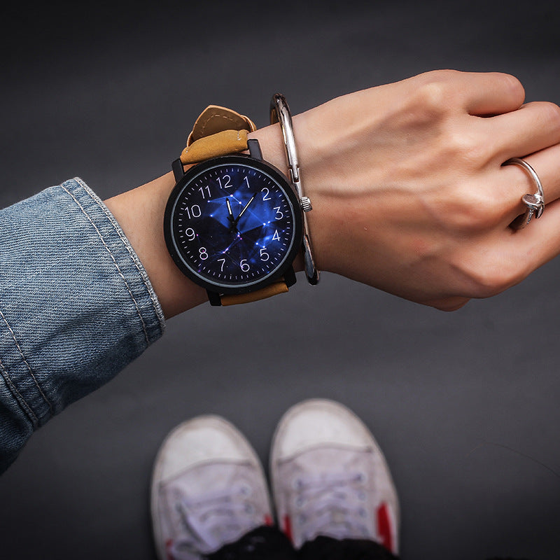 Montre Femme Grand Cadran – Quartz Fashion Bracelet PU Élégant