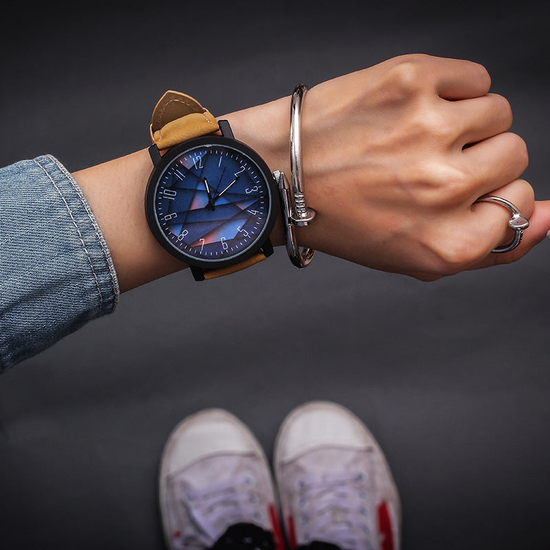 Montre Femme Grand Cadran – Quartz Fashion Bracelet PU Élégant