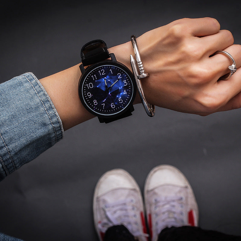 Montre Femme Grand Cadran – Quartz Fashion Bracelet PU Élégant