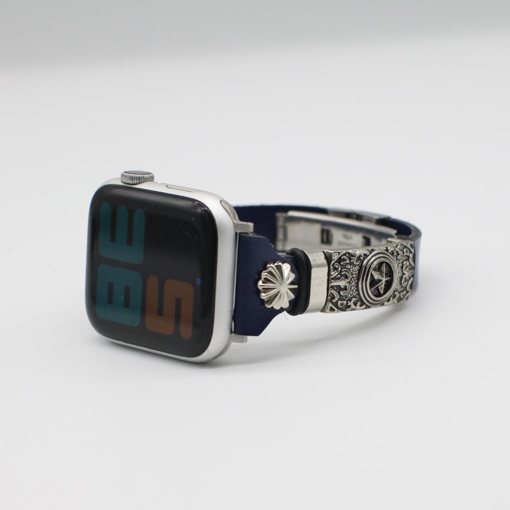 Armbanduhr aus geprägtem Leder im Retro-Stil – Vintage DIY Ersatz – universelles Armband