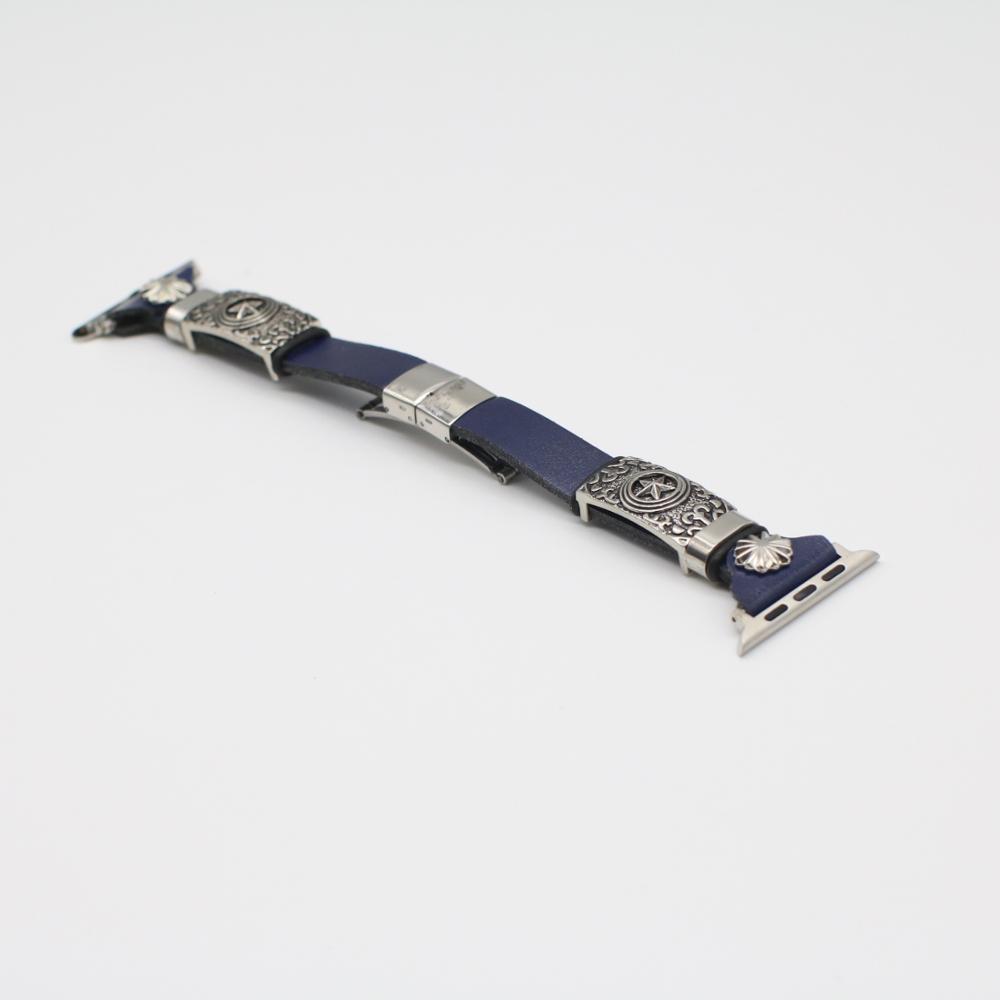 Armbanduhr aus geprägtem Leder im Retro-Stil – Vintage DIY Ersatz – universelles Armband