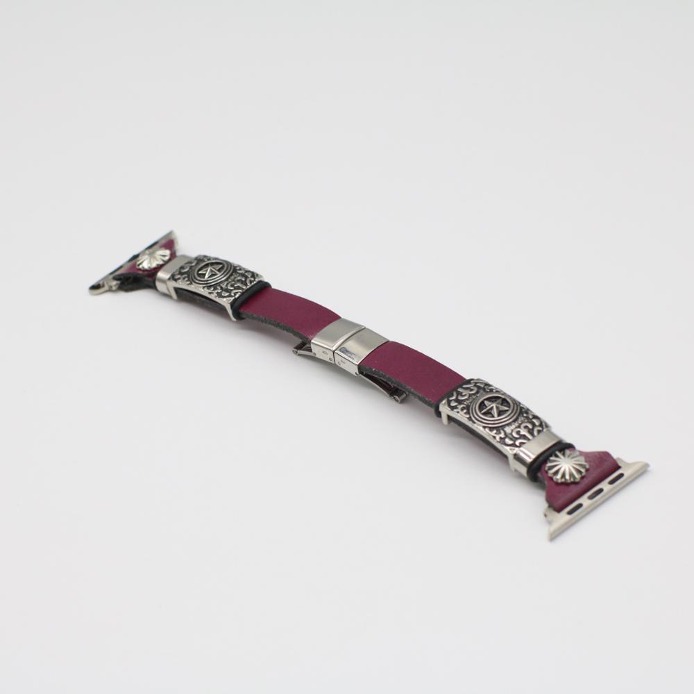 Armbanduhr aus geprägtem Leder im Retro-Stil – Vintage DIY Ersatz – universelles Armband