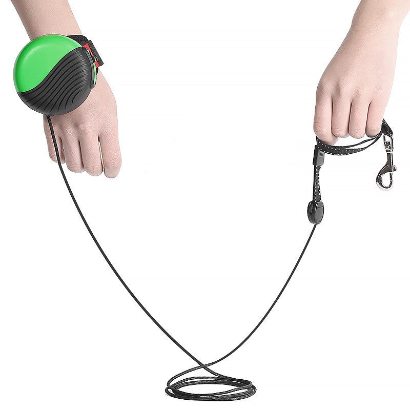 Dragonne de laisse pour animaux de compagnie style montre - Bracelet de laisse pour promener le chien - Laisse pour animaux de compagnie mains libres