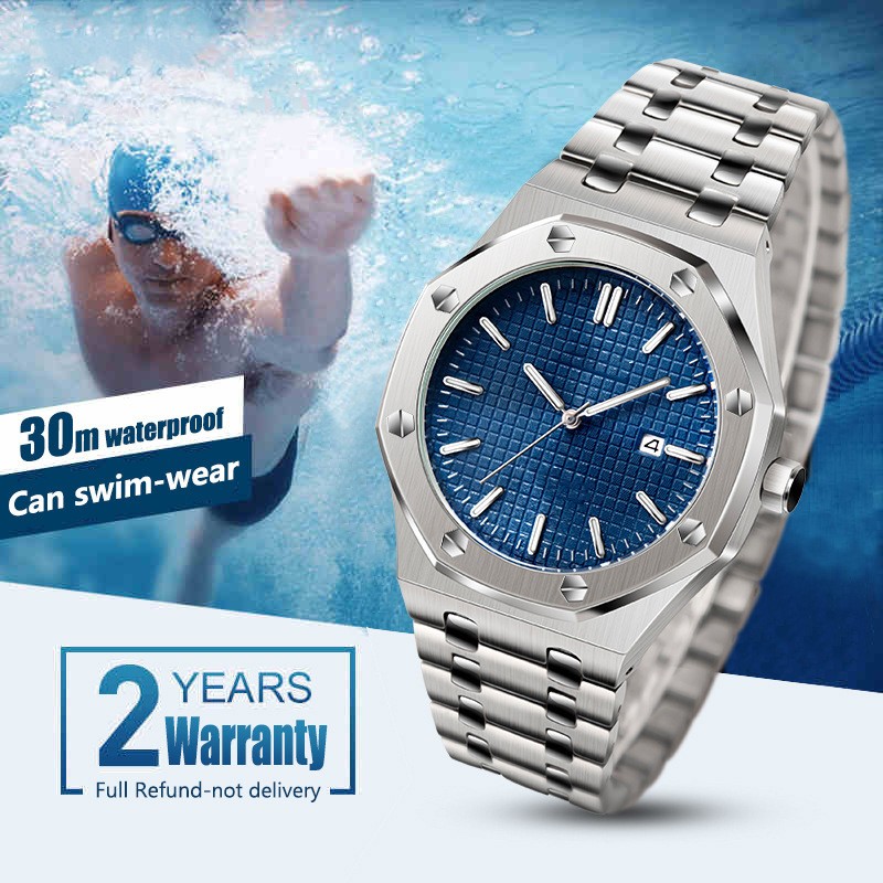 Montre Homme Analogique Quartz Rétro – Bracelet Cuir Vintage Classique