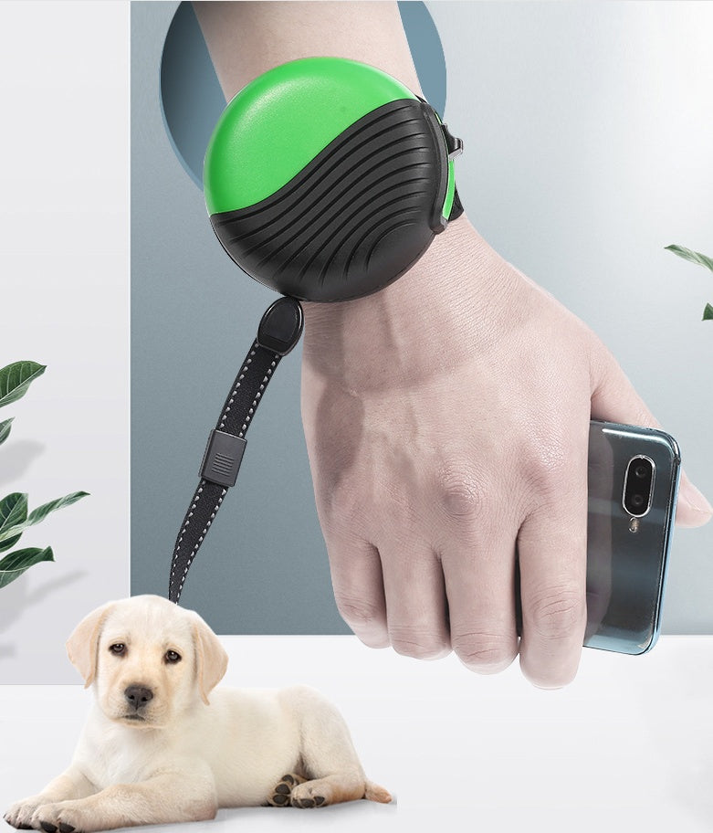 Dragonne de laisse pour animaux de compagnie style montre - Bracelet de laisse pour promener le chien - Laisse pour animaux de compagnie mains libres