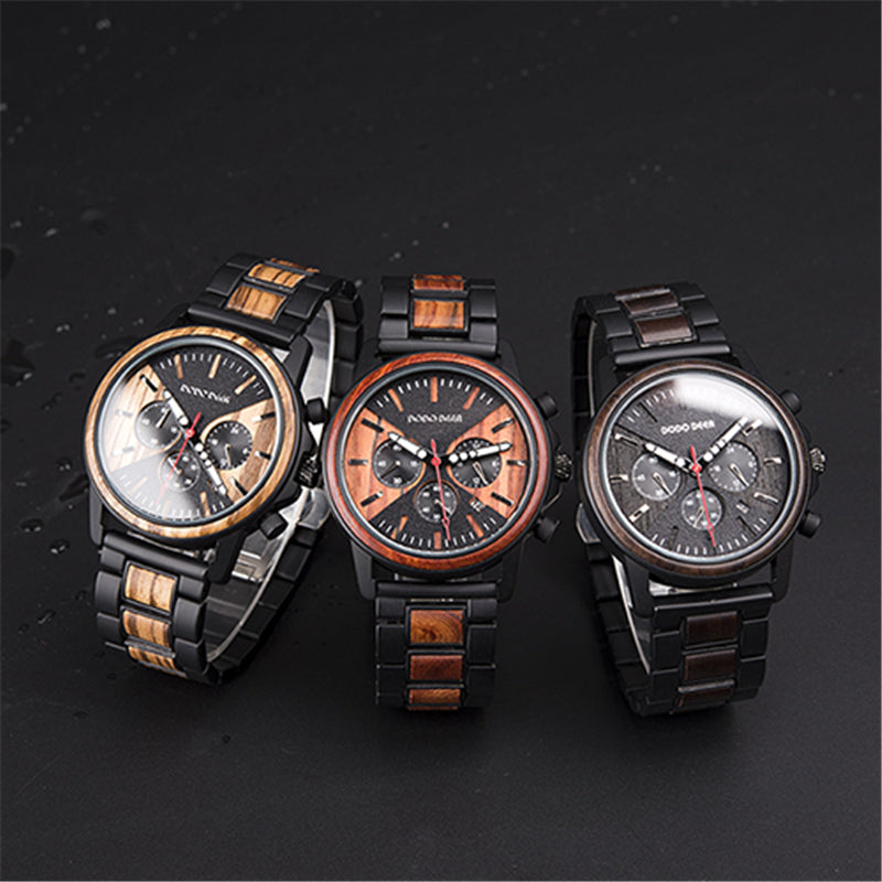 Montre en Bois Naturel Éco-Responsable – Montre Bois Artisanale Unisexe