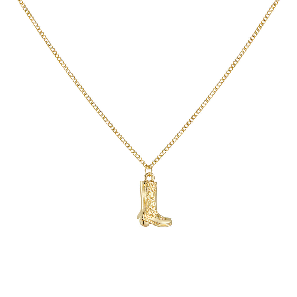 New Western Cowboy Pendant, Simple Necklace And Earrings Set