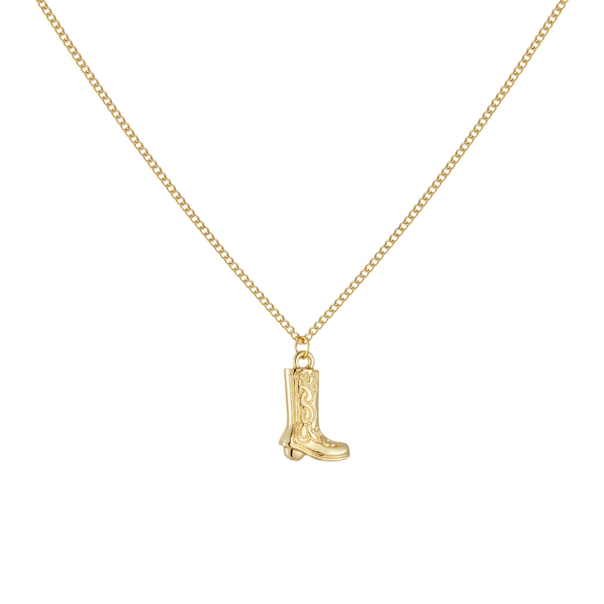 New Western Cowboy Pendant, Simple Necklace And Earrings Set