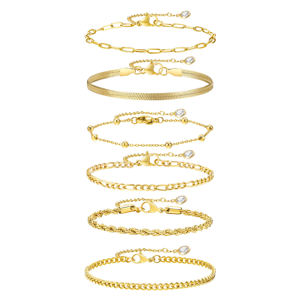 Stainless Steel Bracelet For Women Instagram-style Gold Color