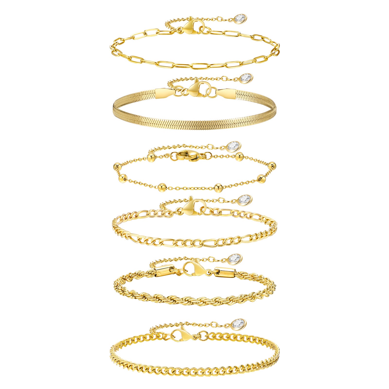 Stainless Steel Bracelet For Women Instagram-style Gold Color