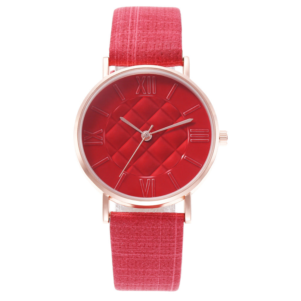Montre Quartz Cadran Ananas Chiffres Romains – Design Fantaisie Femme