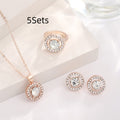 Pearl Butterfly Jewelry Set Drip Oil