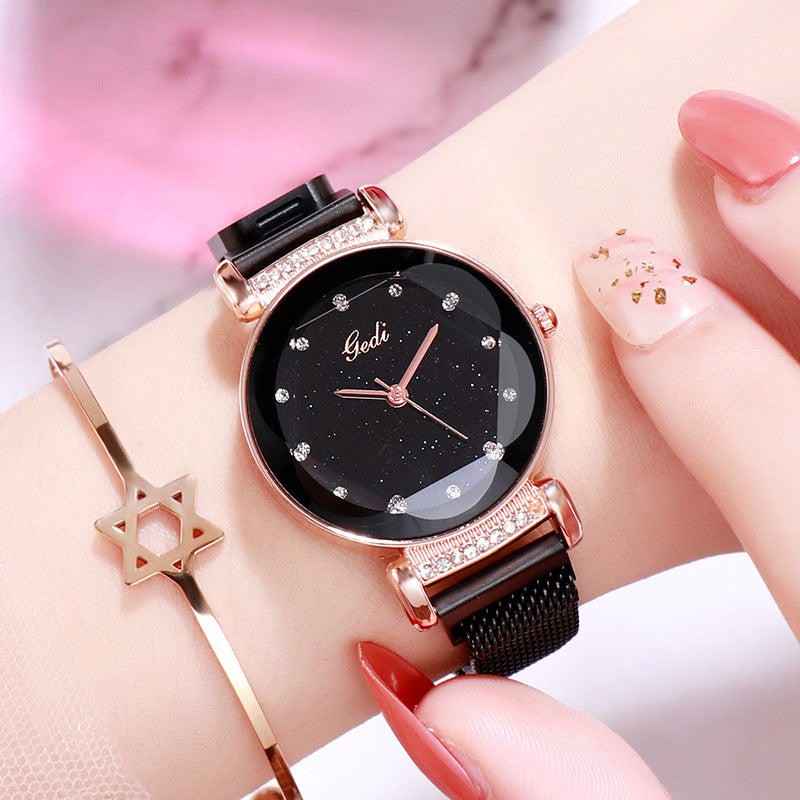 Montre Femme Magnétique Fashion – Quartz Simple Bracelet Universel