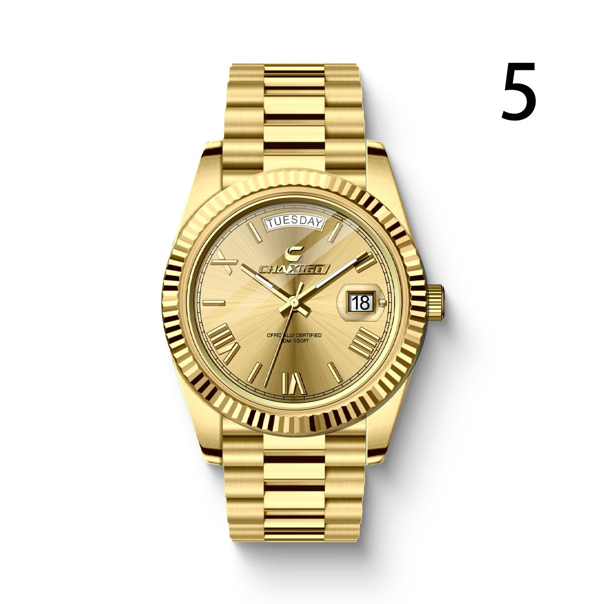 Montre Homme Acier Grand Cadran Quartz – Bracelet Fashion Luxe
