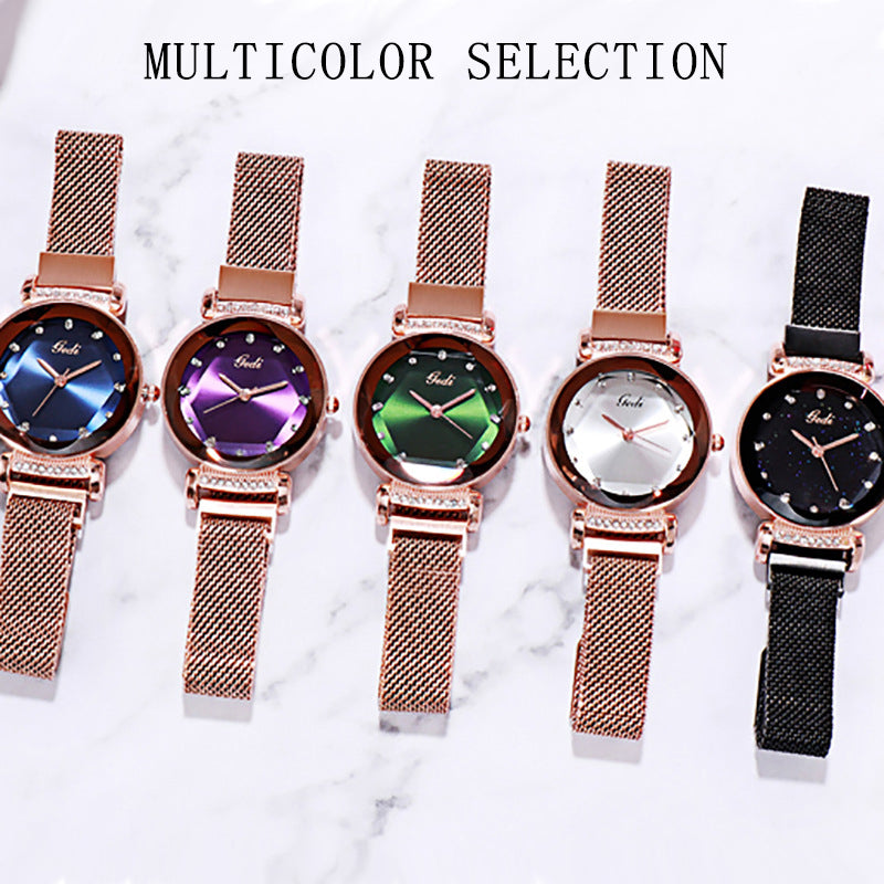 Montre Femme Magnétique Fashion – Quartz Simple Bracelet Universel