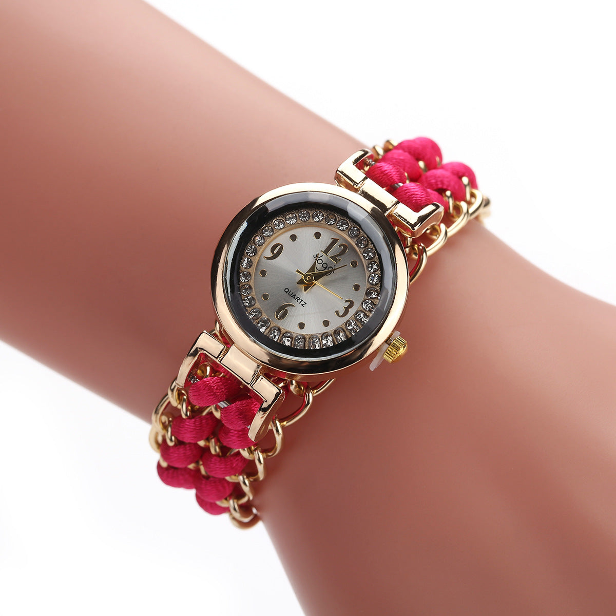 Montre Femme Bracelet Tressé – Quartz Analogique Style Casual Chic