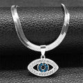 Collier Œil Bleu Collier Turc en Alliage