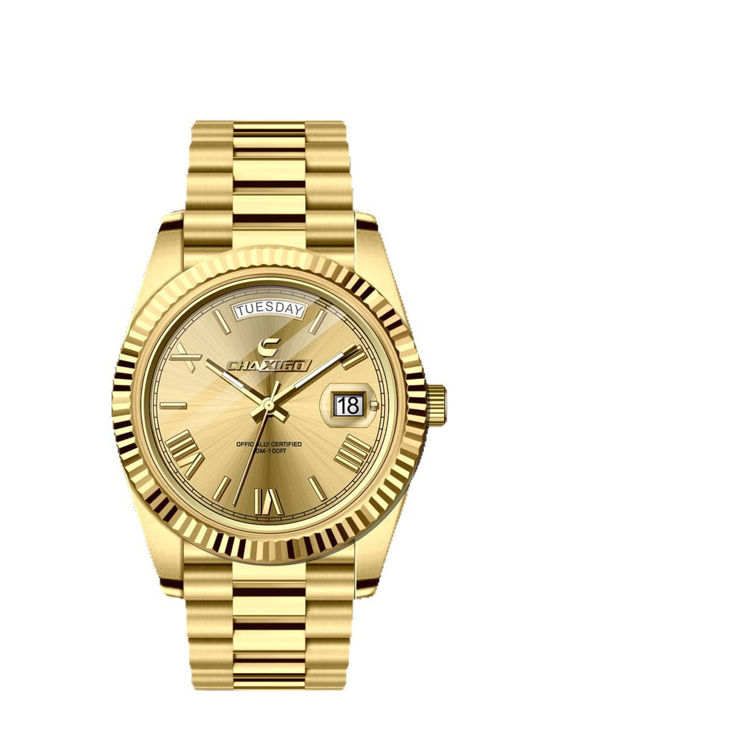 Montre Homme Acier Grand Cadran Quartz – Bracelet Fashion Luxe