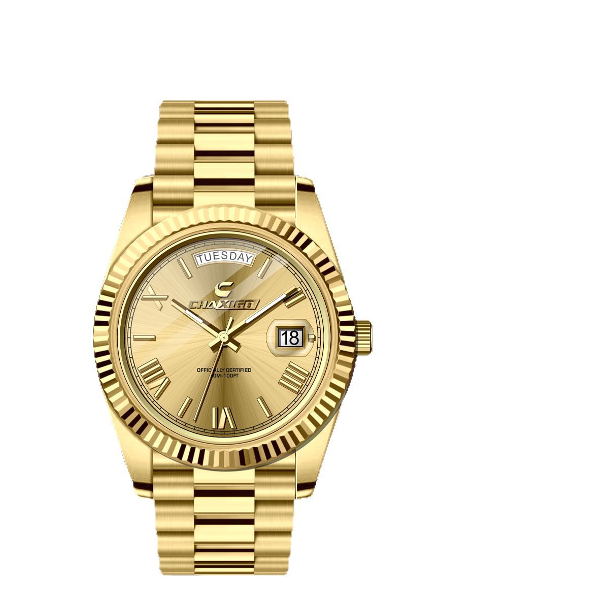 Montre Homme Acier Grand Cadran Quartz – Bracelet Fashion Luxe