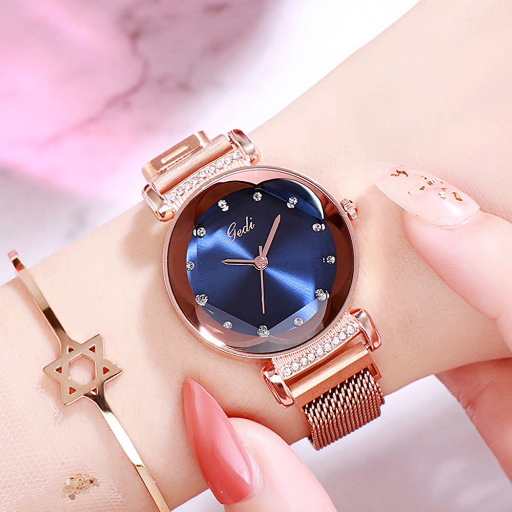Montre Femme Magnétique Fashion – Quartz Simple Bracelet Universel