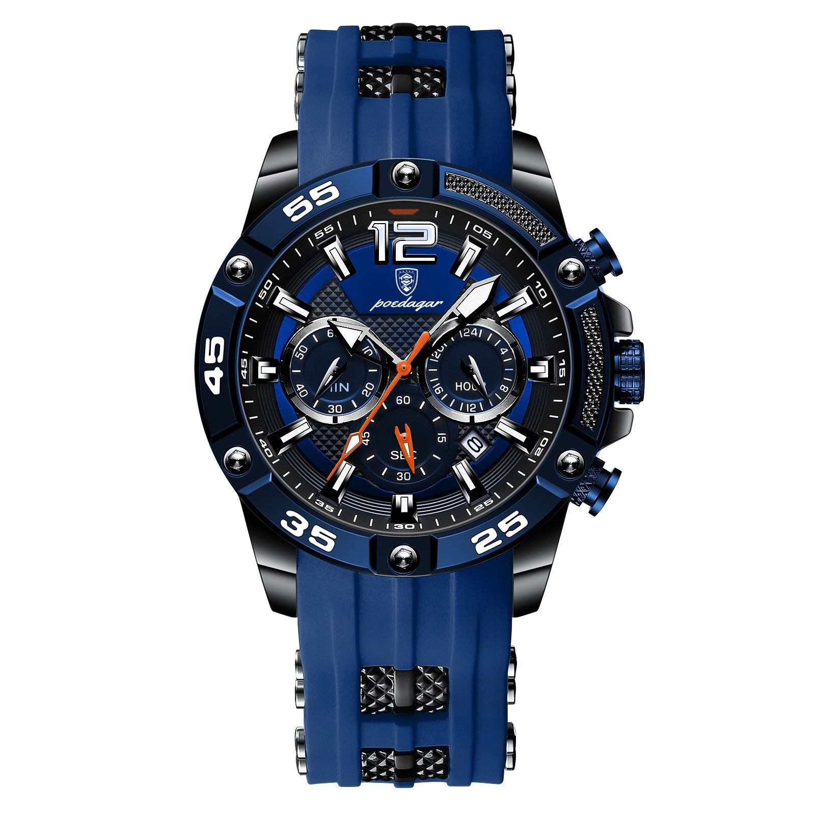 Montre Homme Quartz Bracelet Silicone – Multifonction Fashion